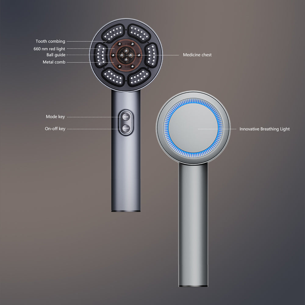 masaje de cabeza de crecimiento rápido del cabello