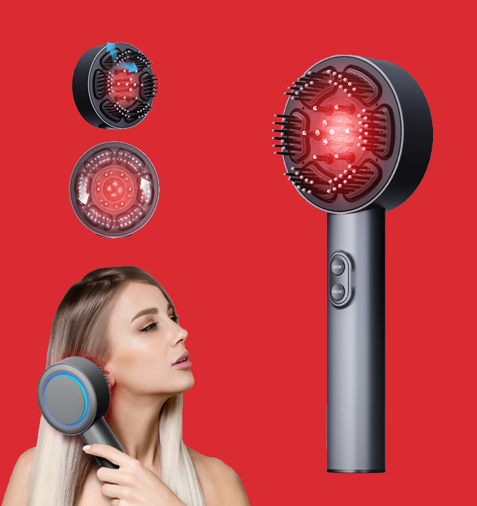 masaje de cabeza de crecimiento rápido del cabello